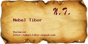 Nebel Tibor névjegykártya