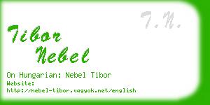 tibor nebel business card